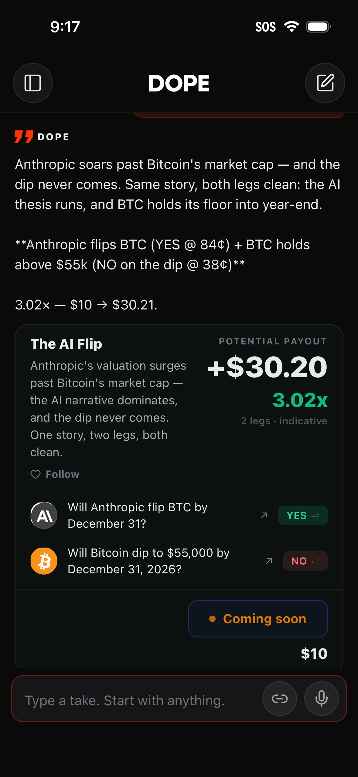 DOPE app preview